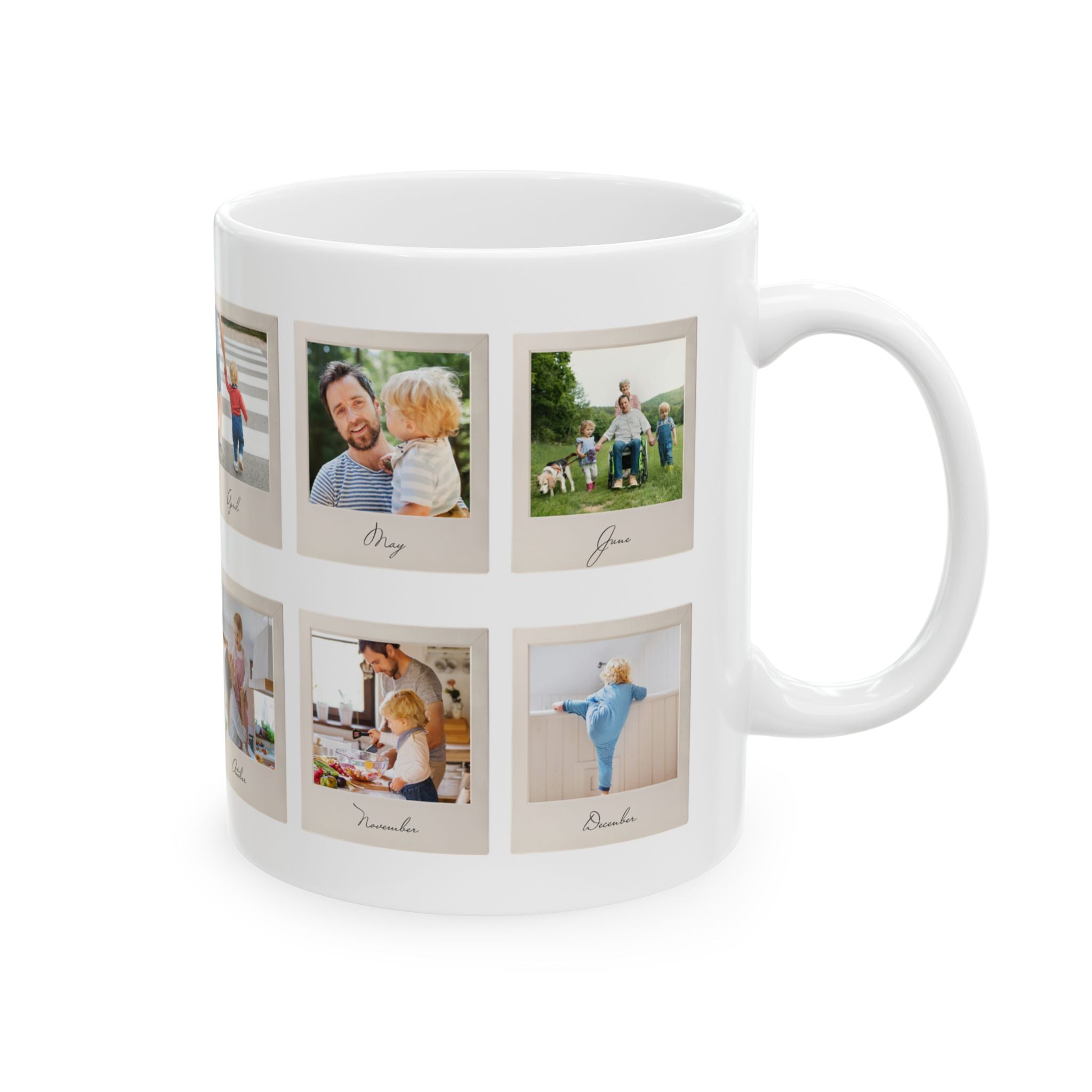 Polaroid Family Photo Collage Mug - Our Year