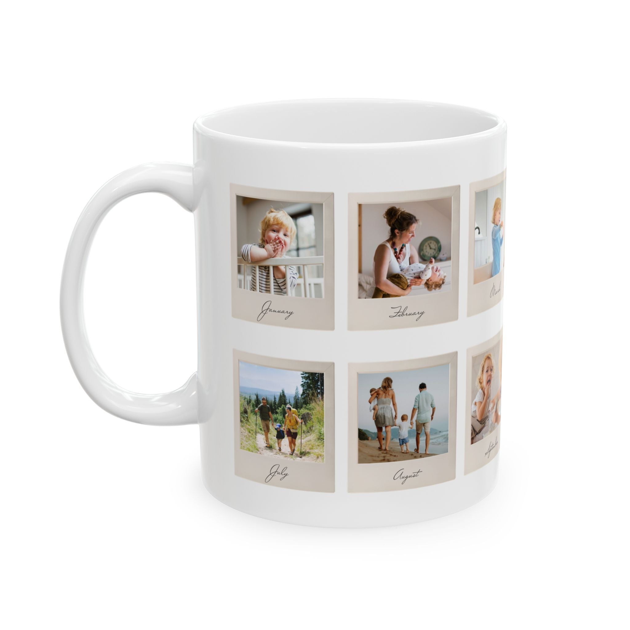 Polaroid Family Photo Collage Mug - Our Year