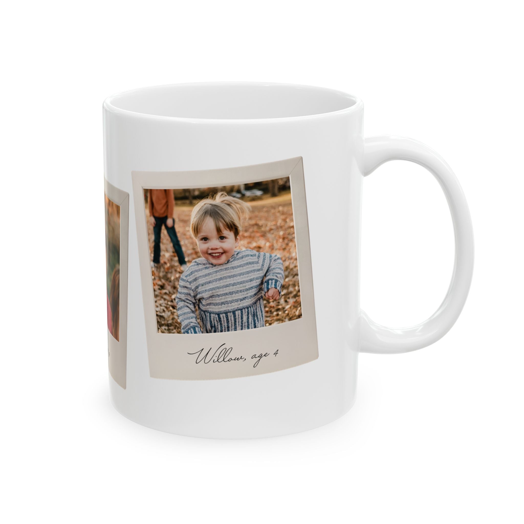 3 Polaroid Family Photo Mug - Personalized Coffee Cup