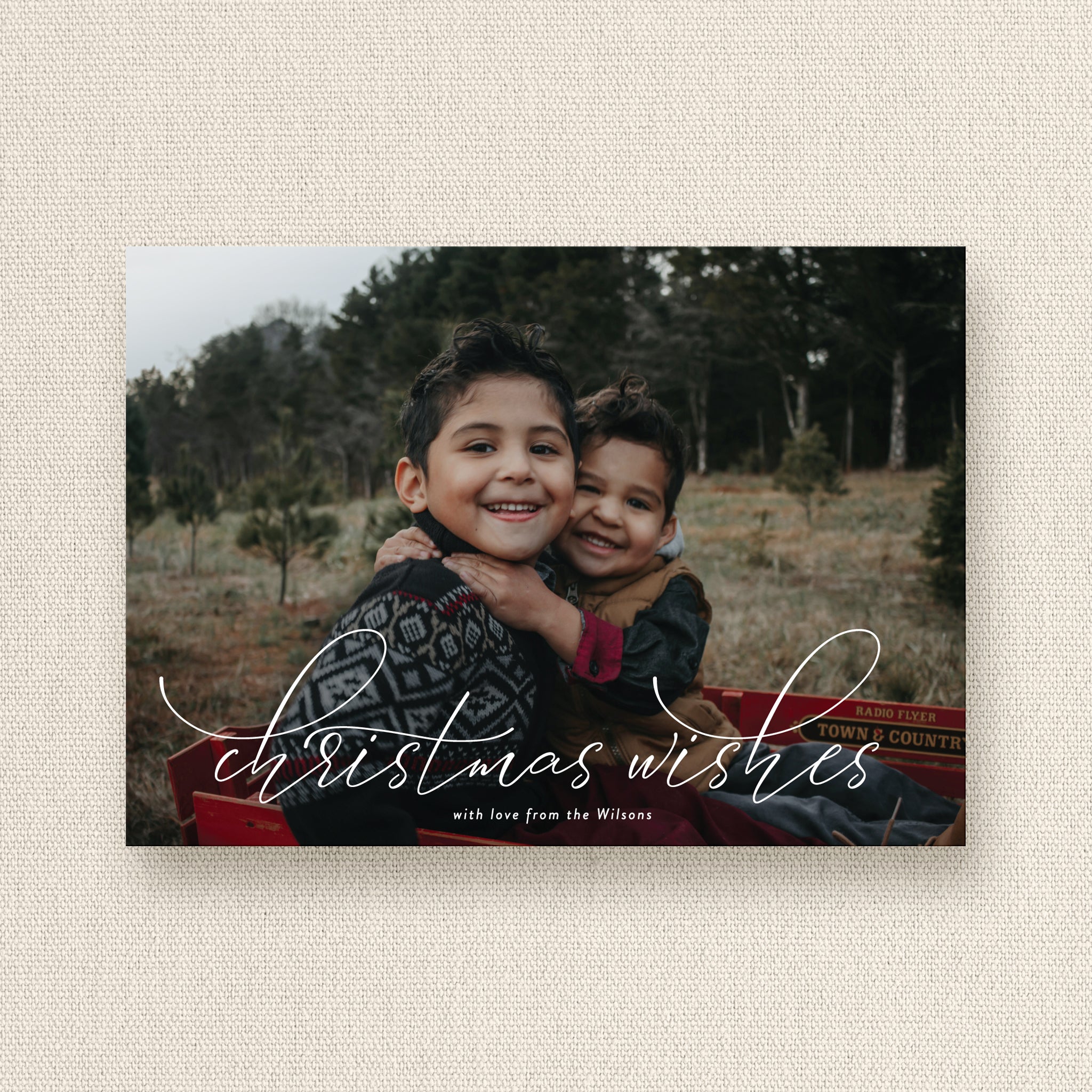 Christmas Wishes Holiday Photo Card