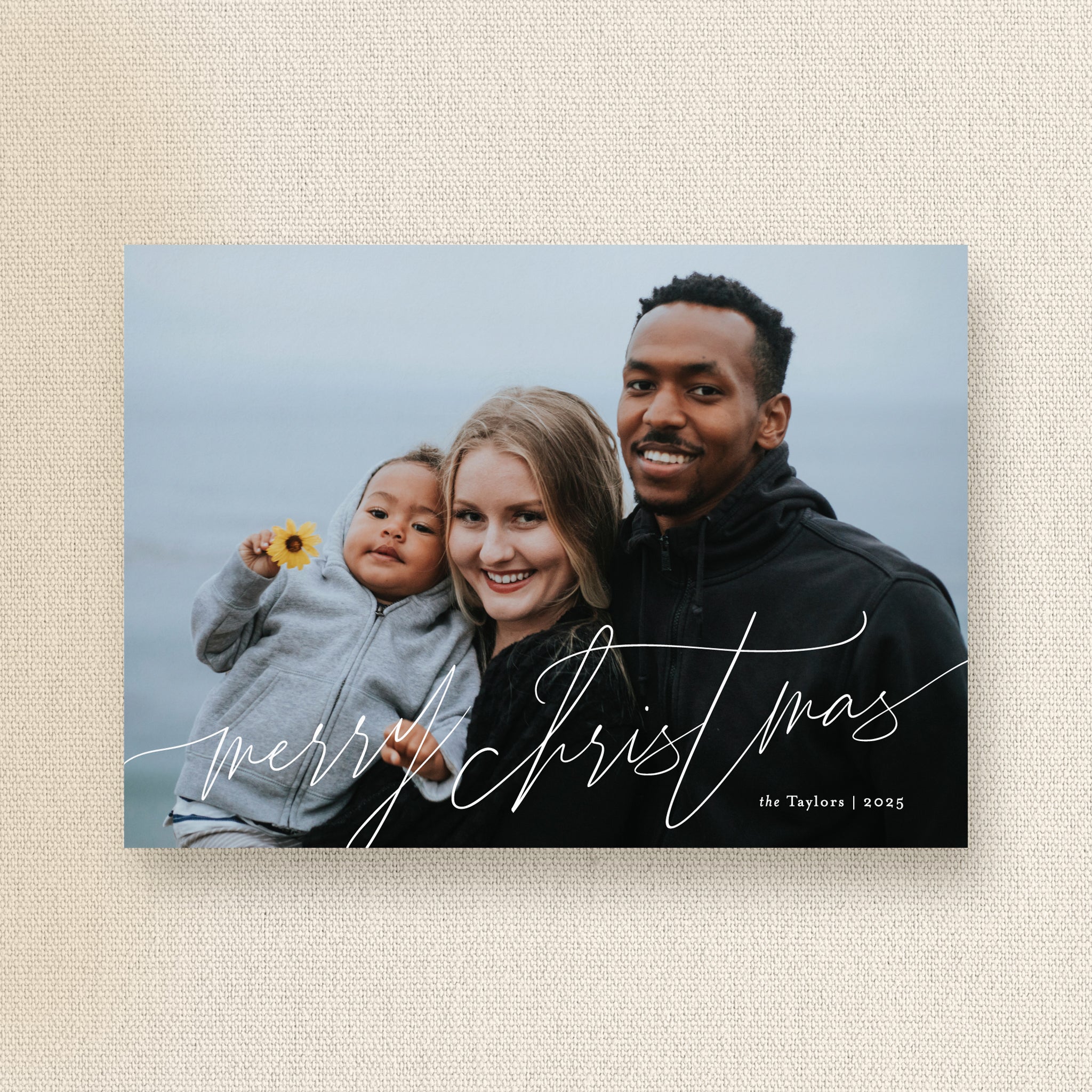 Classically Christmas Holiday Photo Card