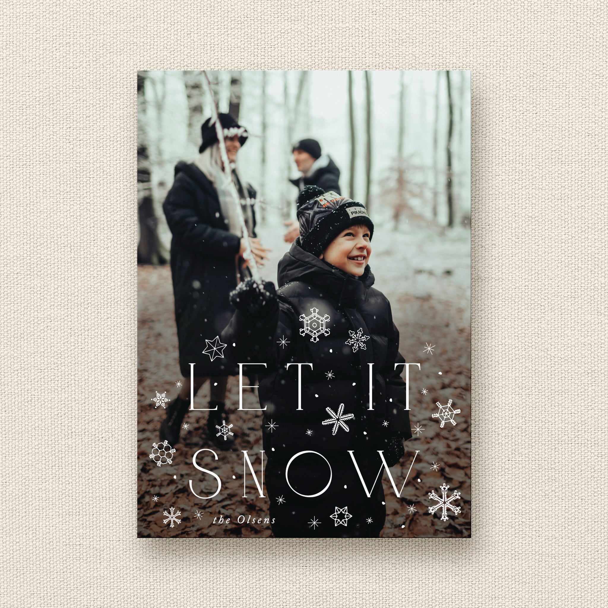 Let It Snow Holiday Photo Card