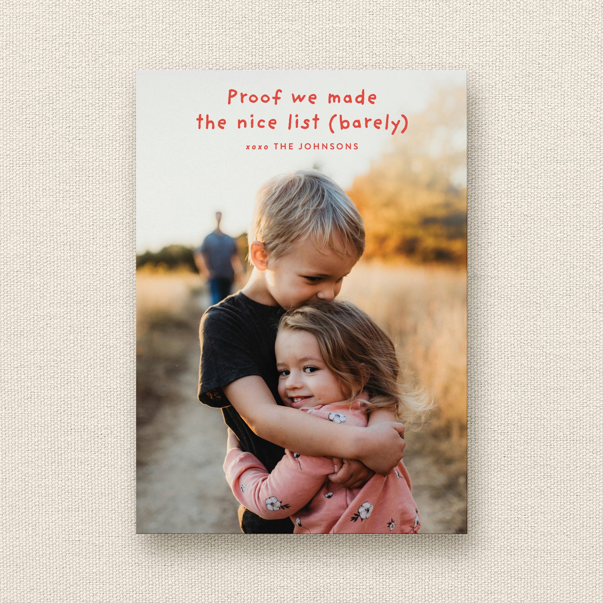 Nice List Christmas Photo Card