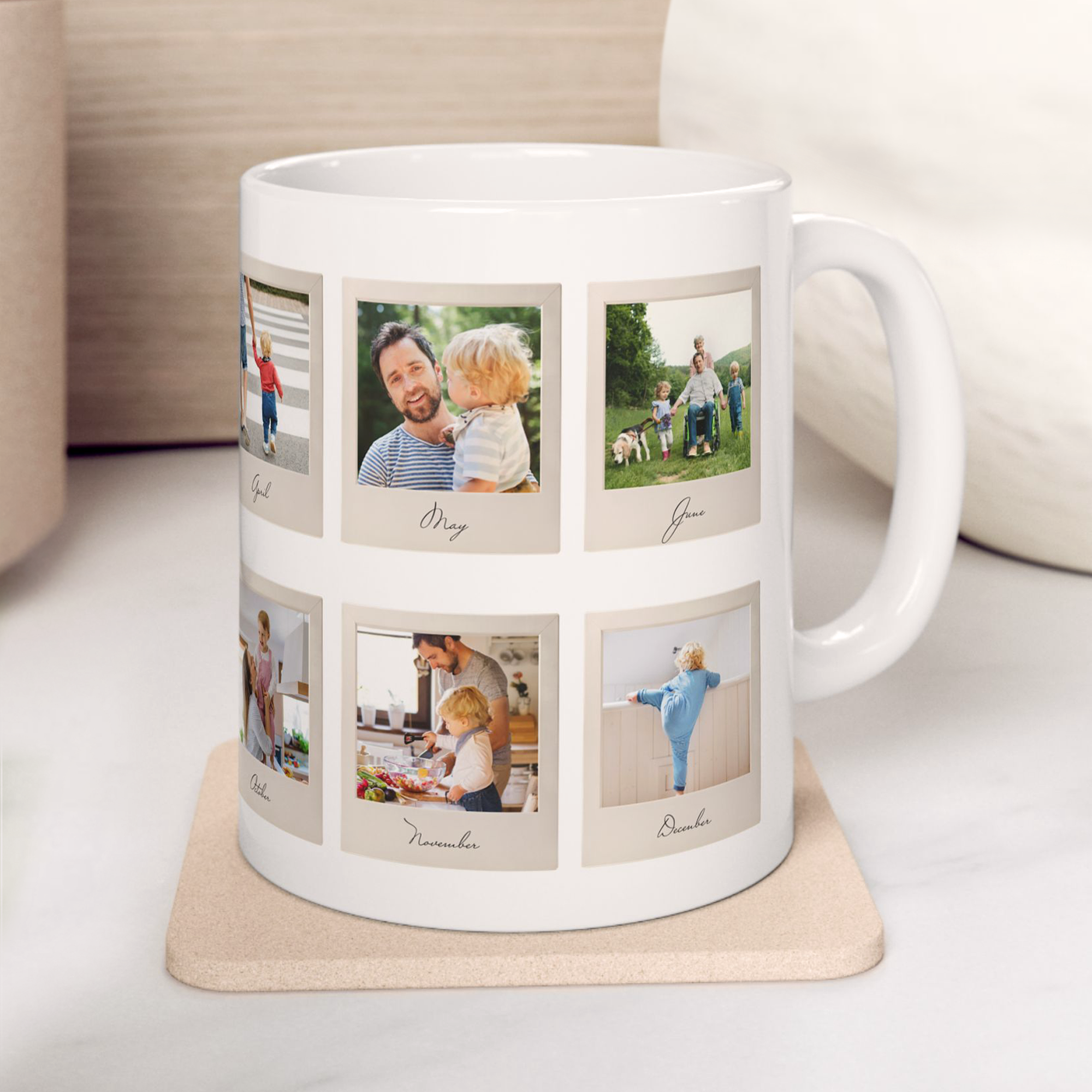 Polaroid Family Photo Collage Mug - Our Year